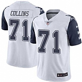 Nike Men & Women & Youth Cowboys 71 La'el Collins White Color Rush Limited Jersey,baseball caps,new era cap wholesale,wholesale hats